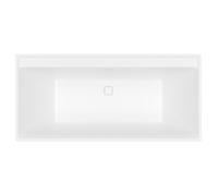 Baignoire droite 170 x 75 VILLEROY & BOCH Collaro acrylique blanc mat avec vidage et trop plein blanc mat