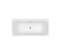 Baignoire droite 180 x 80 VILLEROY & BOCH Architectura + Vidage de baignoire WIRQUIN chromé