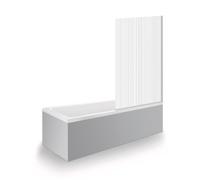 Baignoire droite DURAVIT No.1 180 x 85 cm + Pare bain droit AURYS Raywall chromé version droite