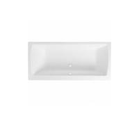 Baignoire droite rectangulaire 180x80cm avec pieds Neon blanc + Vidage WIRQUIN volet et clapet blanc