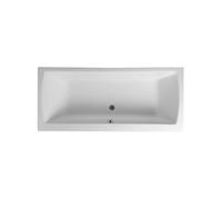 Baignoire droite rectangulaire 180x80cm avec pieds Neon blanc + Vidage WIRQUIN volet et clapet Inox/Chrome
