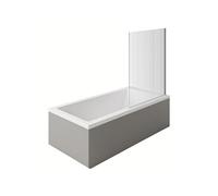 Baignoire droite Starck 170 x75 cm + Pare bain droit AURYS Raywall chromé