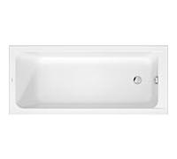 Duravit Baignoire D-Code rectangulaire 1600 x 700 mm rebord réduit 25 mm blanc brillant