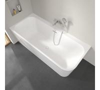Baignoire encastrée Villeroy & Boch Taro, modèle à paroi intégrée, dimensions 180 x 80 cm, pour installation dans un angle, côté gauche