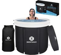 Baignoire gonflable - Baignoire à siège - Baignoire de relaxation - Modèle isolant unique - Capacité de 480 litres - Couleur : bleu