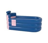 Baignoire Gonflable, Baignoire Gonflable Adulte - Baignoire SPA pliable pour salle de bain familiale,Baignoire de trempage froide, dosette de glace Portable, avec appui-tête, Support lombaire, poche d