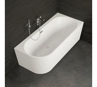 Baignoire Ilot Capri 170 droite blanche 170 x76 x58 cm, by SPALINA