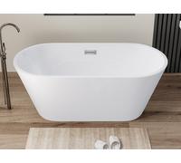 Baignoire îlot design - 150 x 70 x 58 cm - Blanche - 201 L - TWIGGY