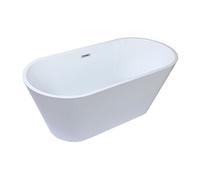 Baignoire îlot design - 150 x 70 x 58 cm - Blanche - 201 L - TWIGGY