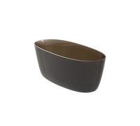 Baignoire îlot en solid surface RIHO OVAL Frosted Umber 175x80x56,5 cm
