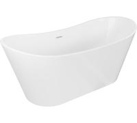 Baignoire îlot Mexen Montana 180 x 90 cm, blanche, trop-plein blanc - 52011809000-20