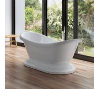 Baignoire îlot Ovale Victoria 176 Blanche Xxcm, By Spalina