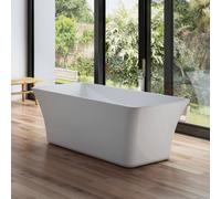 Baignoire îlot Rectangulaire Sorrow 170 Blanche 170 X75 X58 Cm, By Spalina