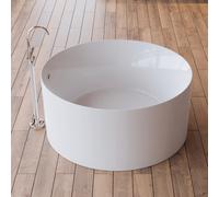 Baignoire îlot Ronde Loom 2.0 130 Blanche 130 X130 X58 Cm, By Spalina