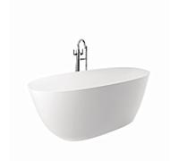 Baignoire Kludi RESA O 51BF0253 ovale, 170 x 75 x 58 cm, bonde incluse, blanc mat