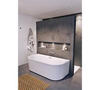 Riho Desire baignoire murale 184x84 cm rectangulaire blanc B089011005