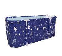 Baignoire pliable pour adulte - 140 x 60 x 50 cm - Baignoire gonflable | Baignoire mobile pour douche et extérieur, baignoire portable pour bain de glace avec isolation à 6 couches