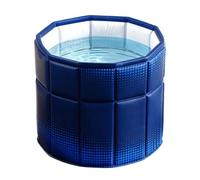 Baignoire pliable pour adulte - Tonneau de glace - Baignoire pour douche | Baignoire pliable, isolation 5 couches, tuyau inclus, 70 x 70 cm. Pour les personnes âgées, en intérieur et en extérieur. PVC