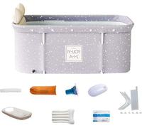 Baignoire pliable pour adultes – avec mousse thermo-isolante – idéale pour les bains chauds et froids.