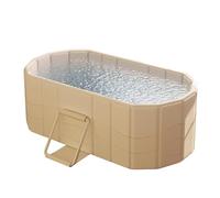 Baignoire Portable Pliable Adulte - Baignoire De Trempage Pour Bain Chaud | Baignoire 120x55x50cm Spa De Salle De Bain, Baignoire De Trempage Debout, Grand Seau À Bain Chaud Ou Glacé Isolé Pour Les At