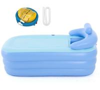 Baignoire portable pour adultes avec couvercle supérieur repliable
