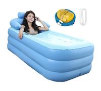 Baignoire portable pour adultes - Baignoire portable pour la douche - Piscine gonflable pliable - 160 x 83 x 63 cm - Baignoire de plongée pour adultes et enfants - Pliable pour un usage personnel