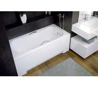 Baignoire rectangulaire - 130 x 70 cm -Habillage Poly - Pieds - Poignées - Vidage - ARIA PLUS