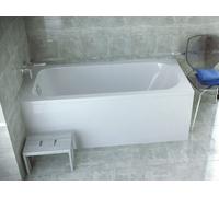 Baignoire rectangulaire 140x70 avec tablier acrylique, vidage et pieds S | Set complet 4en1 baignoire originale acrylique siphon | BADLAND CONTINEA