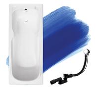 Baignoire Rectangulaire 140x70, Siphon de bain et pieds - Set 3en1 - MAJKA