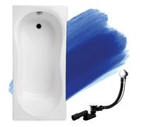 Baignoire Rectangulaire 150x70, Siphon de bain et pieds - - Set 3en1 - GRACJA