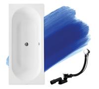 Baignoire Rectangulaire 150x75, Siphon de bain et pieds - - Set 3en1 - VITAE