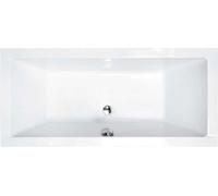 Baignoire rectangulaire - 155 x 70 cm - Habillage - Pieds - Vidage - QUADRO SLIM