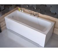 Baignoire rectangulaire 160x70 avec tablier acrylique, bonde et pieds S | Set complet 4en1 baignoire acrylique originale siphon | BADLAND OPTIMA