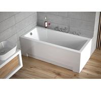 Baignoire rectangulaire 160x70 avec tablier acrylique, vidage et pieds S | Set complet 4en1 baignoire originale acrylique siphon | BADLAND MODERNE