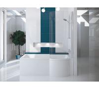 Baignoire rectangulaire 170x70 droite avec tablier acrylique, vidage et pieds S | Set complet 4in1 baignoire originale acrylique siphon | BADLAND INSPIRO