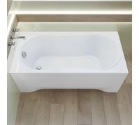Baignoire rectangulaire 170x75 avec tablier acrylique, vidage et pieds S | Set complet 4en1 baignoire originale acrylique siphon | BADLAND GRACJA