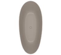 Baignoire rectangulaire Villeroy & Boch Antao UBQ170TAO7V-AL, autoportante, Quaryl, 170 x 75 cm, amande