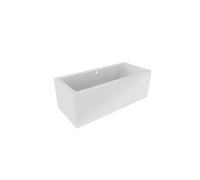 Baignoire RIHO RETHINK CUBIC WALL Plug&Play 180x80 cm-Blanc-Droite-Blanc-80 --