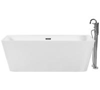 Baignoire semi-îlot blanche 170 x 80 cm HASSEL