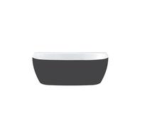 Baignoire semi îlot murale 170 x 75 Greta monoline noir