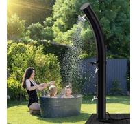 Baignoire solaire de 35 litres, au design incurvé et équipée d'un porte-savon – Pratique et élégante