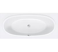 Baignoires Balcoon Duravit 1800x800mm, rectangulaire, à encastrer, avec 2 pentes de dos, 700679000000000, Couleur: Blanc