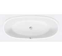 Baignoires Balcoon Duravit 1800x800mm, rectangulaire, à encastrer, avec 2 pentes de dos, 700679030000000, Couleur: Blanc mat