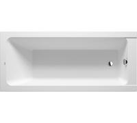 Baignoires Duravit D-Code, 1700x750mm, rectangulaire, à encastrer, 120 Betteres, 1 pente de dos, blanc brillant, 700100000000000