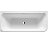 Baignoires Duravit Happy D.2 Plus, angle à gauche, 2 pentes de dos, revêtement acrylique moulé en graphite supermatt, 1800x800x460mm, 700449800000000
