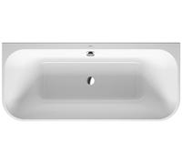 Baignoires Duravit Happy D.2 Plus, version à poser, 2 pentes de dos, revêtement acrylique moulé en graphite supermatt, 1800x800x460mm, 700451800000000