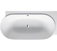Baignoires Duravit Luv, angle à droite, 2 pentes de dos, revêtement acrylique sans soudure, 1850x950mm, blanc mat, 700432000000000