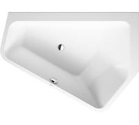 Baignoires Duravit Paiova 5-angle, angle à droite, avec revêtement acrylique sans soudure et bâti-support, 1770x1300mm, blanc, 700395000000000