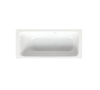 Baignoires rectangulaires BetteSelect, installation, côté pieds à droite, trop-plein à l'arrière, 1600x700x420mm, 3430-000PLUS, Couleur: Blanc avec Glasur Plus
