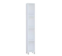 Baikal Armoire de Salle de Bain, Meuble de Salle de Bain, Armoire Haute, Meubles auxiliaires, étagère. Colonne. Livraison en kit. Série Ouverte 27 x 180 cm, Blanc